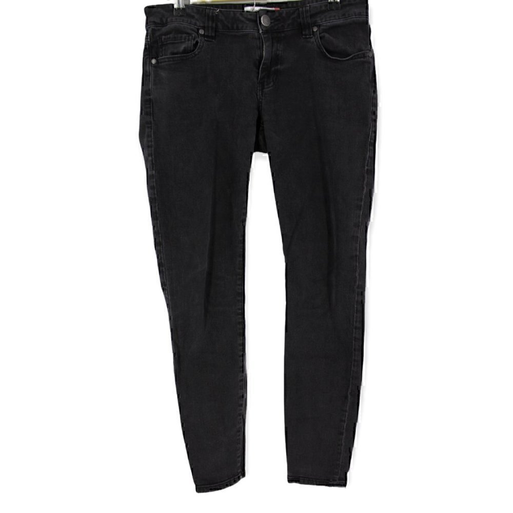 CAbi Faded Black Super Skinny Denim Jeans Cotton Blend Size 6